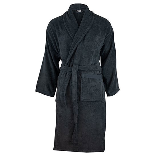 The One Towelling - Morgenmantel für Herren/Damen Unisex, Baumwolle aus biologischem Anbau (Anthrazit) - Image 1