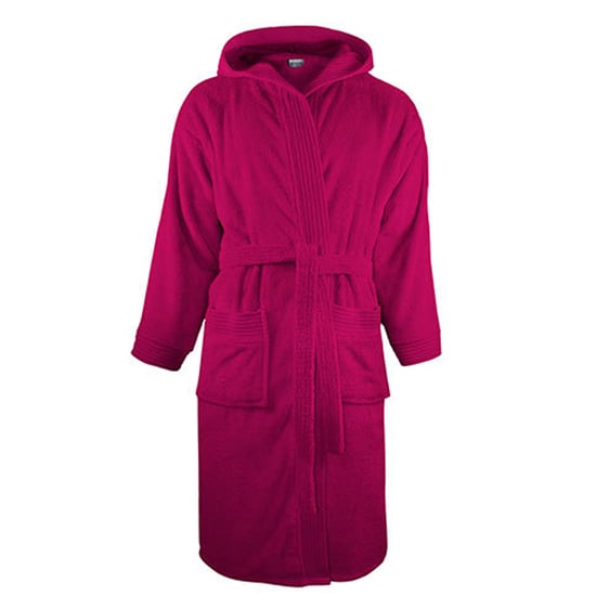 The One Towelling - Morgenmantel für Herren/Damen Unisex, mit Kapuze (Magenta) - Image 1
