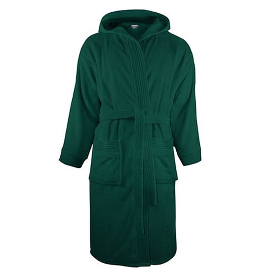 The One Towelling - Morgenmantel für Herren/Damen Unisex, mit Kapuze (Dunkelgrün) - Image 1