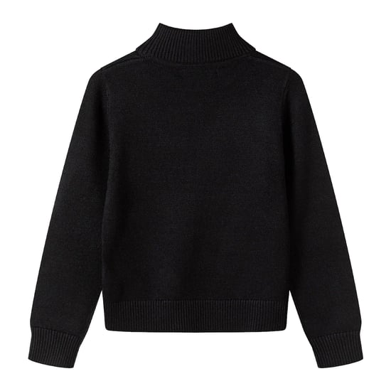 Minoti - Pullover für Mädchen, Rollkragen, Weich (Schwarz) - Image 3