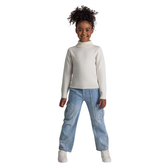 Minoti - Pullover für Mädchen, Rollkragen, Weich (Weiß) - Image 4