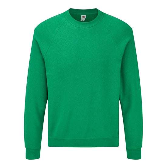 Fruit of the Loom - "Classic" Pullover für Herren Raglanärmel (Heidekraut-Grün) - Image 1