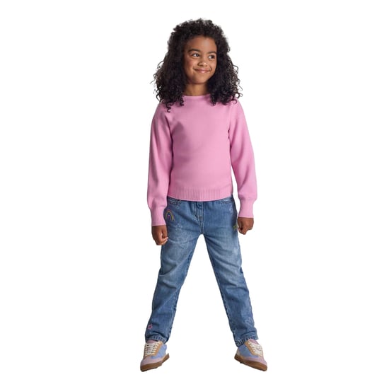 Minoti - Pullover für Mädchen, U-Boot-Ausschnitt , Jerseyware (Pink) - Image 4