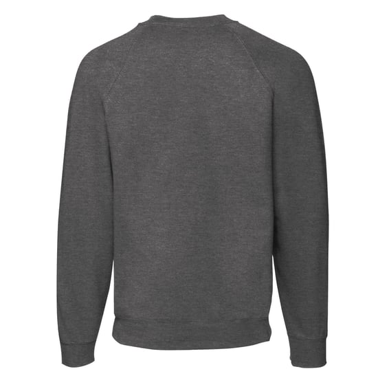 Fruit of the Loom - "Classic" Pullover für Herren Raglanärmel (Dunkles Grau) - Image 2