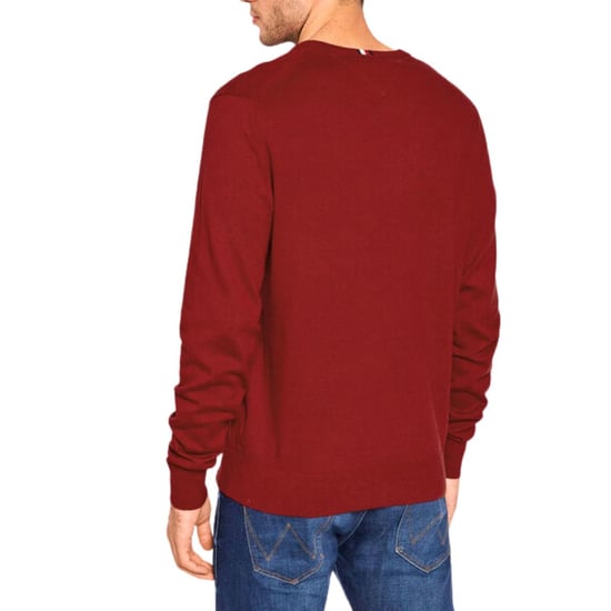 Tommy Hilfiger - Pullover Top für Herren, V-Ausschnitt, Baumwollmischung (Rot) - Image 2
