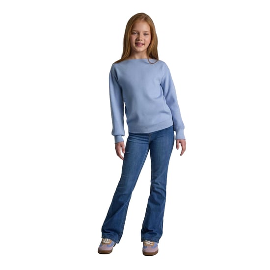 Minoti - Pullover für Mädchen, U-Boot-Ausschnitt , Jerseyware (Blau) - Image 4
