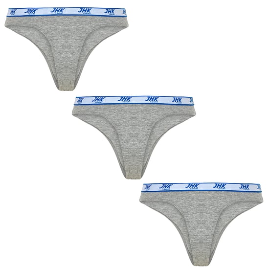 JHK - Thong für Damen, Meliert (3er-Pack) (Grau meliert) - Image 2
