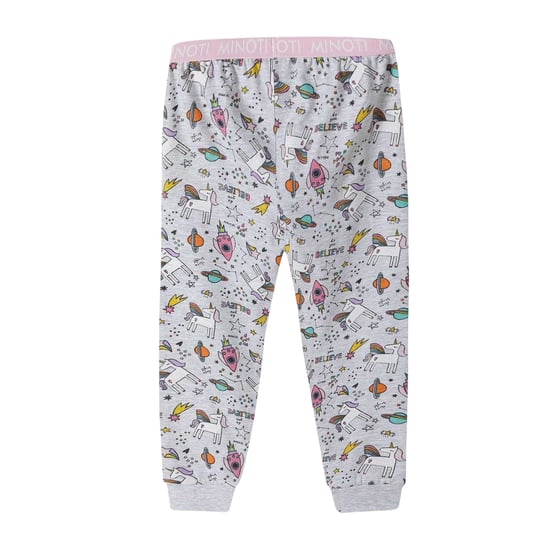 Minoti - Schlafanzug mit langer Hose für Mädchen, Langärmlig (Grau) - Image 5