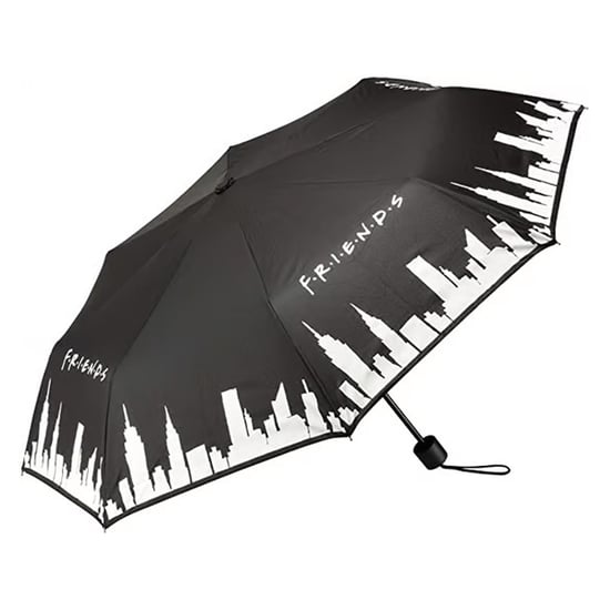 Friends - Farbwechselnd Faltbarer Regenschirm (Schwarz/Weiß) - Image 1