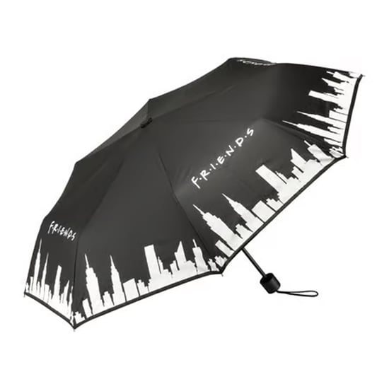 Friends - Farbwechselnd Faltbarer Regenschirm (Schwarz/Weiß) - Image 3