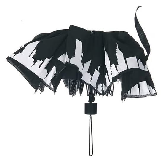 Friends - Farbwechselnd Faltbarer Regenschirm (Schwarz/Weiß) - Image 4