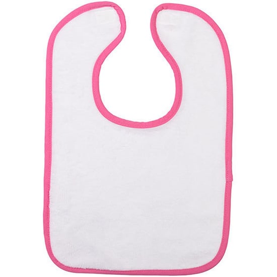 ARTG - "Babiezz All-Over" Lätzchen für Baby, Baumwolle, Polyester, Sublimierung (Weiß/Pink) - Image 1