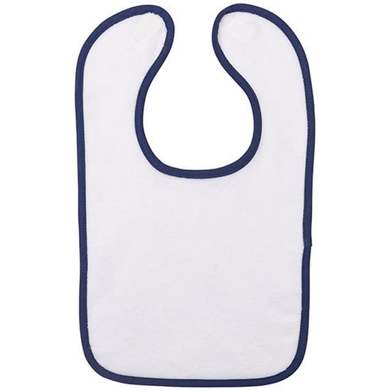 ARTG - "Babiezz All-Over" Lätzchen für Baby, Baumwolle, Polyester, Sublimierung (Weiß/Dunkelblau) - Image 1