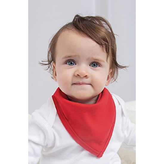 Babybugz Baby Bandana-Lätzchen (Weiß/Rot) - Image 1
