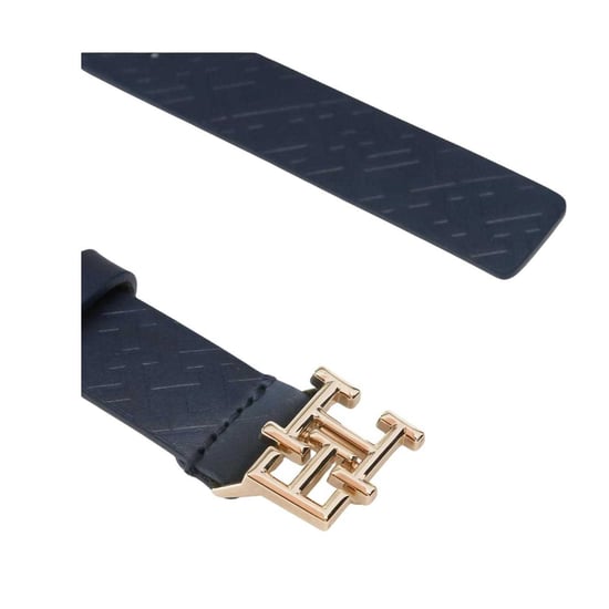 Tommy Hilfiger - Gürtel für Damen, Metal Logo, Schweinsleder (Dunkles Marineblau/Gold) - Image 2