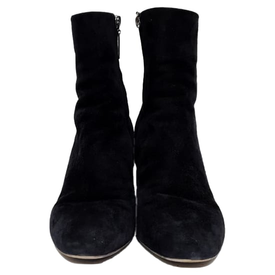 Saint Laurent Loulou Zip Stiefeletten aus schwarzem Wildleder - Image 2