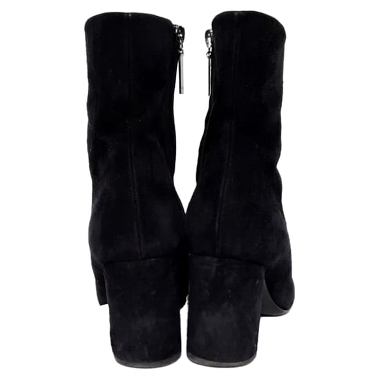 Saint Laurent Loulou Zip Stiefeletten aus schwarzem Wildleder - Image 3