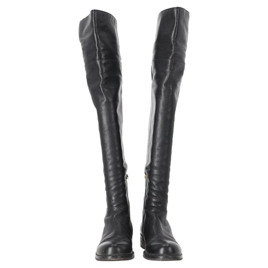 Jimmy Choo Deron Kniehohe Stiefel aus schwarzem Leder - Image 4
