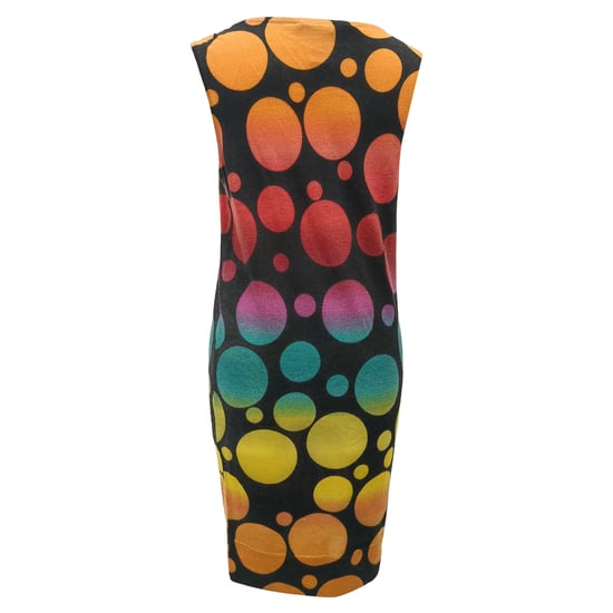 Diane von Furstenberg Kleid mit Polka-Dot-Muster aus mehrfarbiger Wolle - Image 3