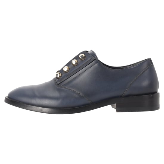 Balenciaga Derby-Schuhe mit Nieten aus marineblauem Leder - Image 2