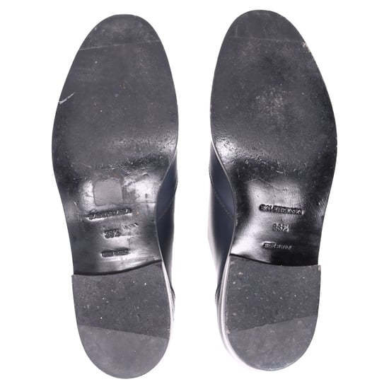 Balenciaga Derby-Schuhe mit Nieten aus marineblauem Leder - Image 5