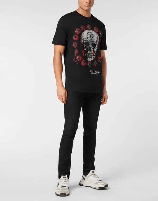 Philipp Plein T-Shirt mit Skull-Print und Rundhals - Schwarz - Image 3