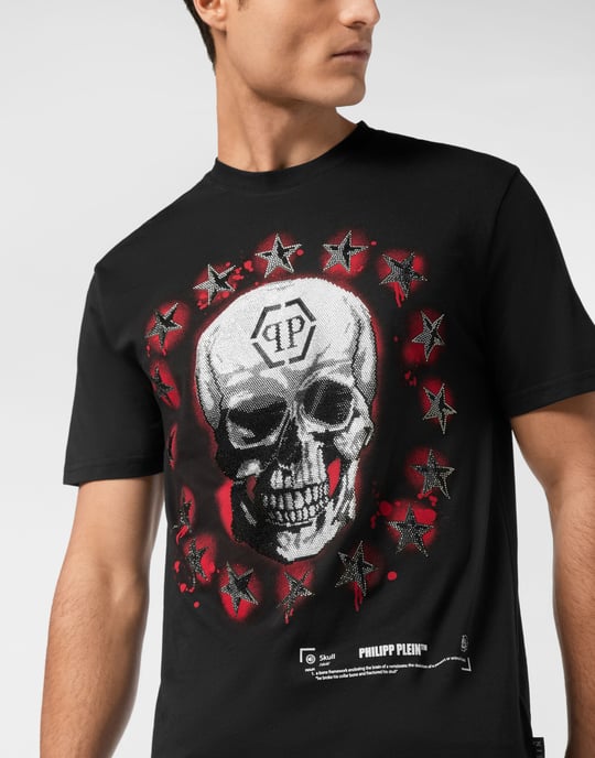 Philipp Plein T-Shirt mit Skull-Print und Rundhals - Schwarz - Image 5