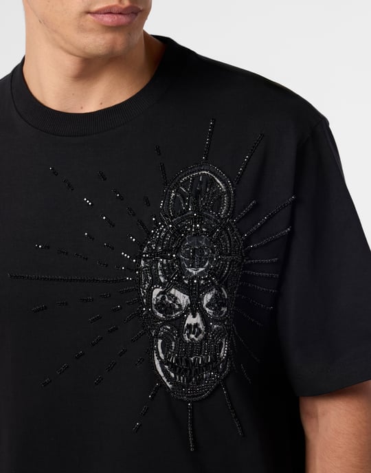 Round Neck T-Shirt Skull Stones - Image 3
