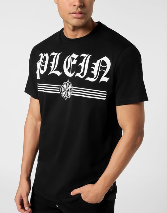 T-Shirt Rundhalsausschnitt Ss Gothic Plein - Image 2