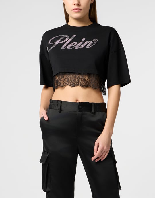 Cropped T-Shirt Lace - Image 2
