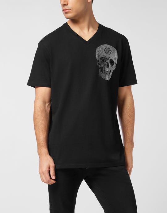 T-Shirt V-Ausschnitt Ss Skull - Image 3