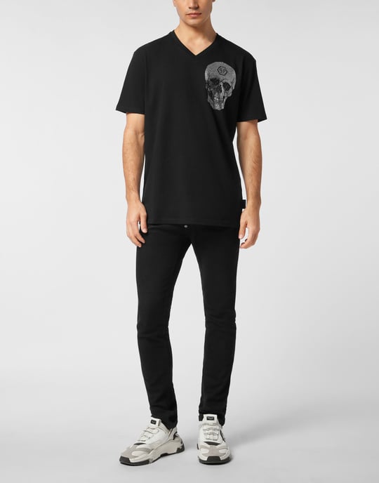 T-Shirt V-Ausschnitt Ss Skull - Image 5