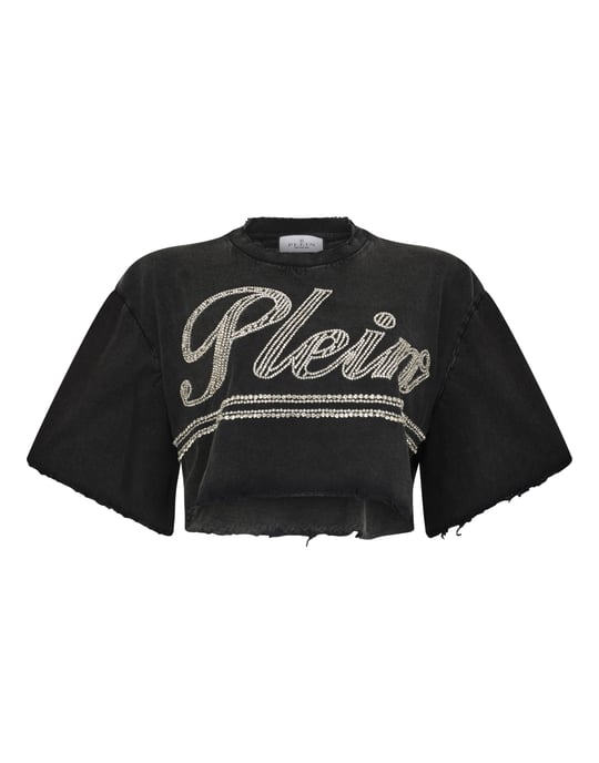 Cropped T-Shirt Strass Signature - Image 1