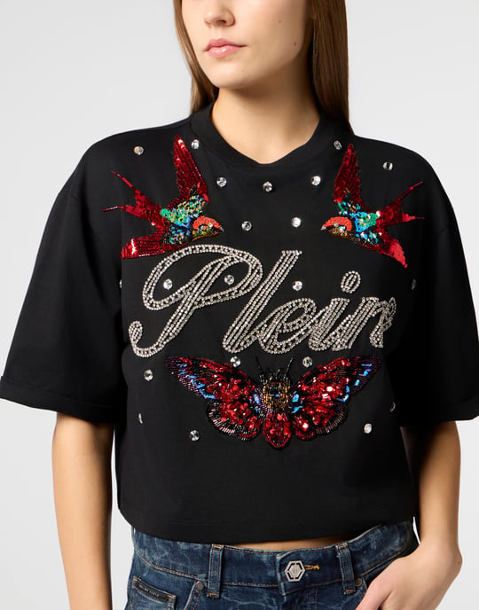 Cropped T-Shirt Tattoo Strass - Image 3
