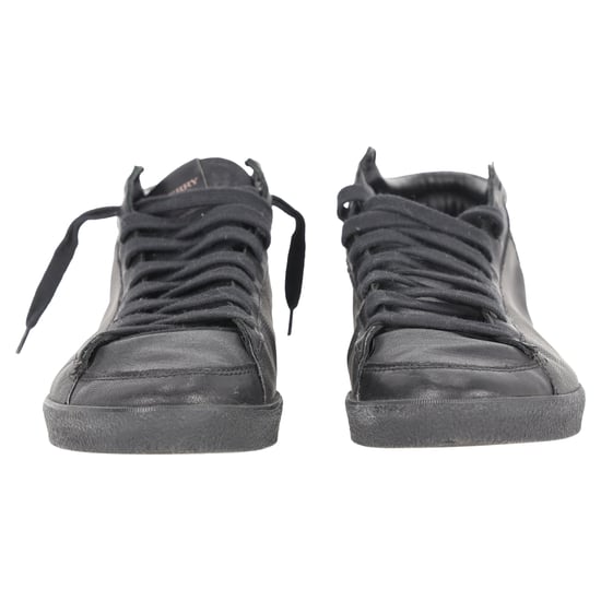 Burberry High-Top-Sneaker mit Karomuster aus grauem beschichtetem Canvas - Image 4