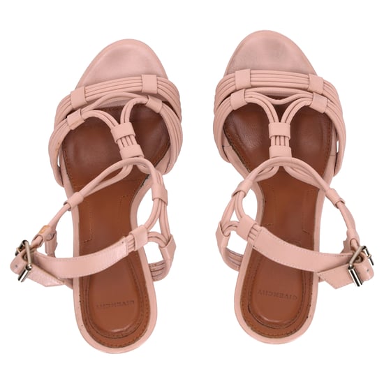 Givenchy Plateau-Sandalen mit T-Riemen aus beigem Leder - Image 6