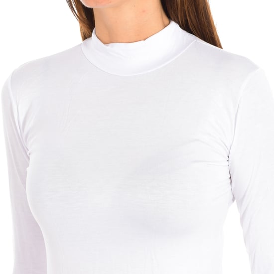 Damen Langarm-Bambus-Unterhemd Q712 - Image 2