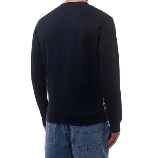 Aquascutum Active Club Check Crewneck Navy - Image 4