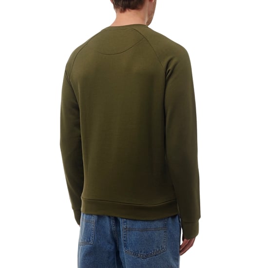 Aquascutum Active Patch Crewneck Army Green - Image 3