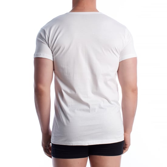 Herren Kurzarm Baumwollunterhemd Q1004 - Image 3