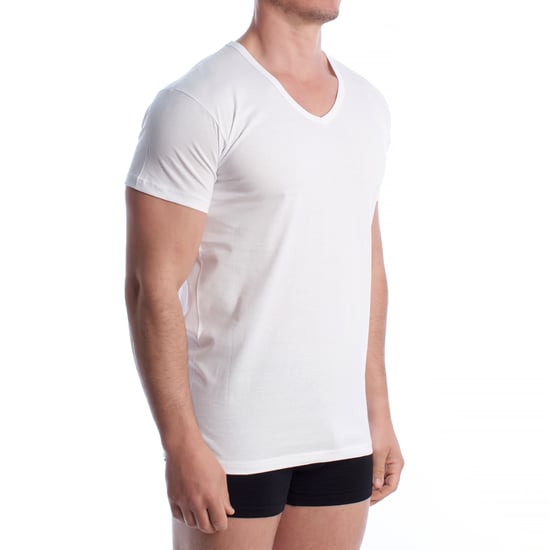Herren Kurzarm Baumwollunterhemd Q1004 - Image 4