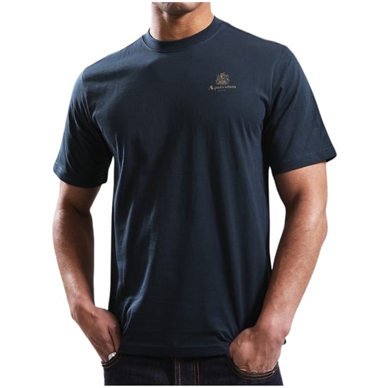 Aquascutum Active T-shirt Mit Kleinem Logo, Marineblau - Image 4