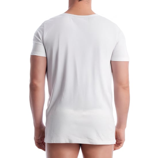 Pack 3 Herren-Unterhemden Slim Baumwoll-Stretch-Mix NB4185 - Image 3