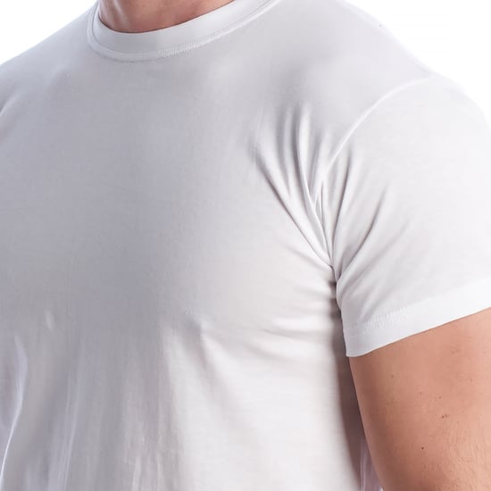 Herren Kurzarm Baumwollunterhemd Q1003 - Image 2