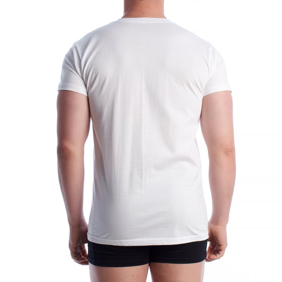 Herren Kurzarm Baumwollunterhemd Q1003 - Image 3