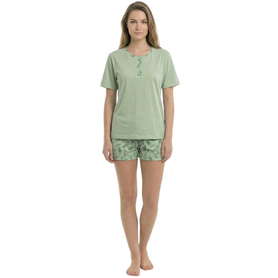 Damen Sommer Kurzarm Baumwoll-Pyjamas KL40000 - Image 1
