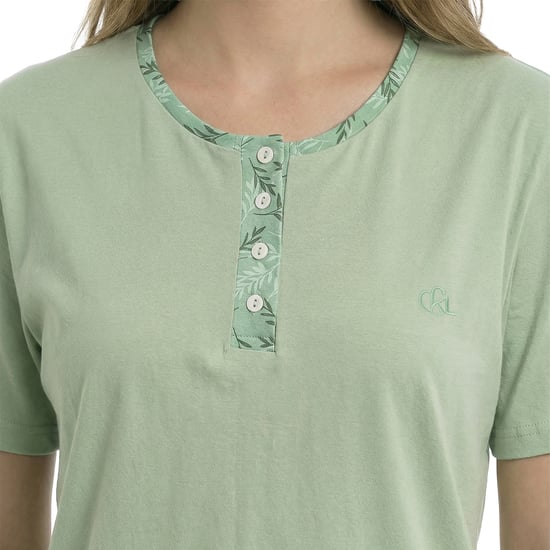 Damen Sommer Kurzarm Baumwoll-Pyjamas KL40000 - Image 2