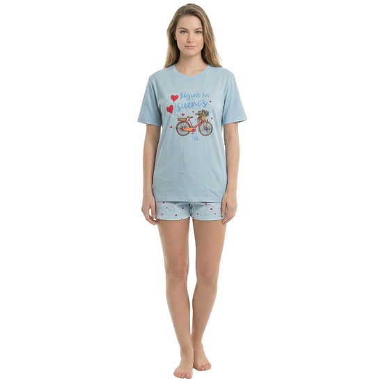 Damen Sommer Kurzarm Baumwollpyjama KL40000 - Image 1