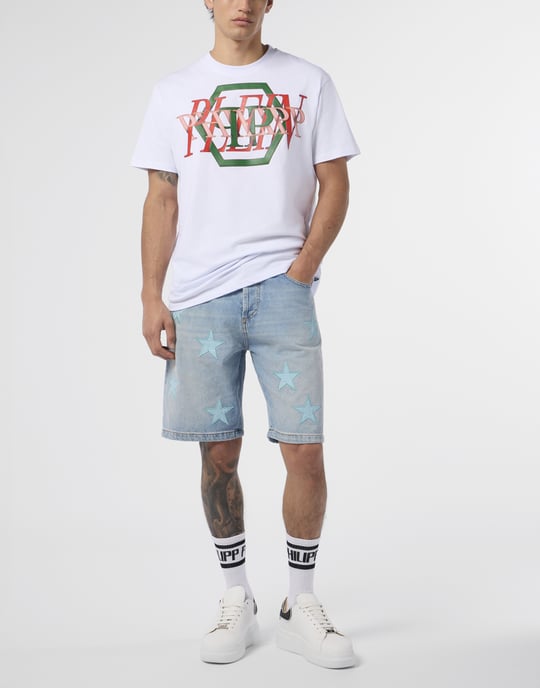 Round Neck T-Shirt Logo Hexagon - Image 4