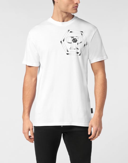 T-Shirt Rundhalsausschnitt Hexagon - Image 3